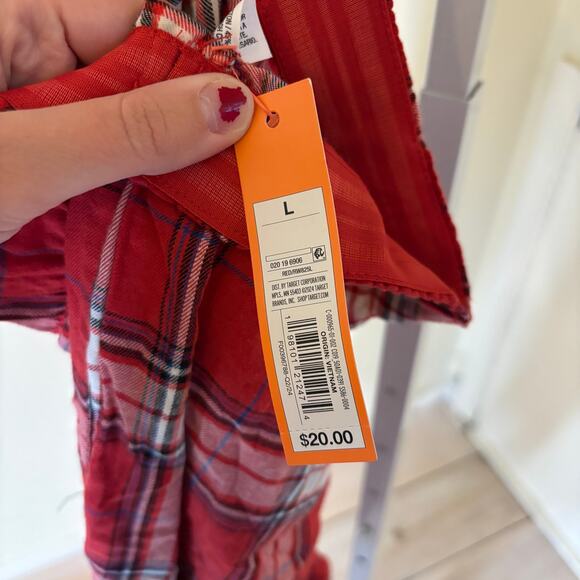 Colsie NWT Women's Red Plaid Flannel Sleep Pants Size L - Picture 6 of 9